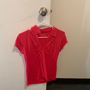 Calvin Klein button t shirt. size medium